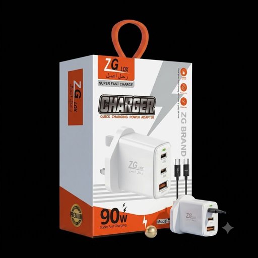 شاحن كهرباء ZG LOX 90W