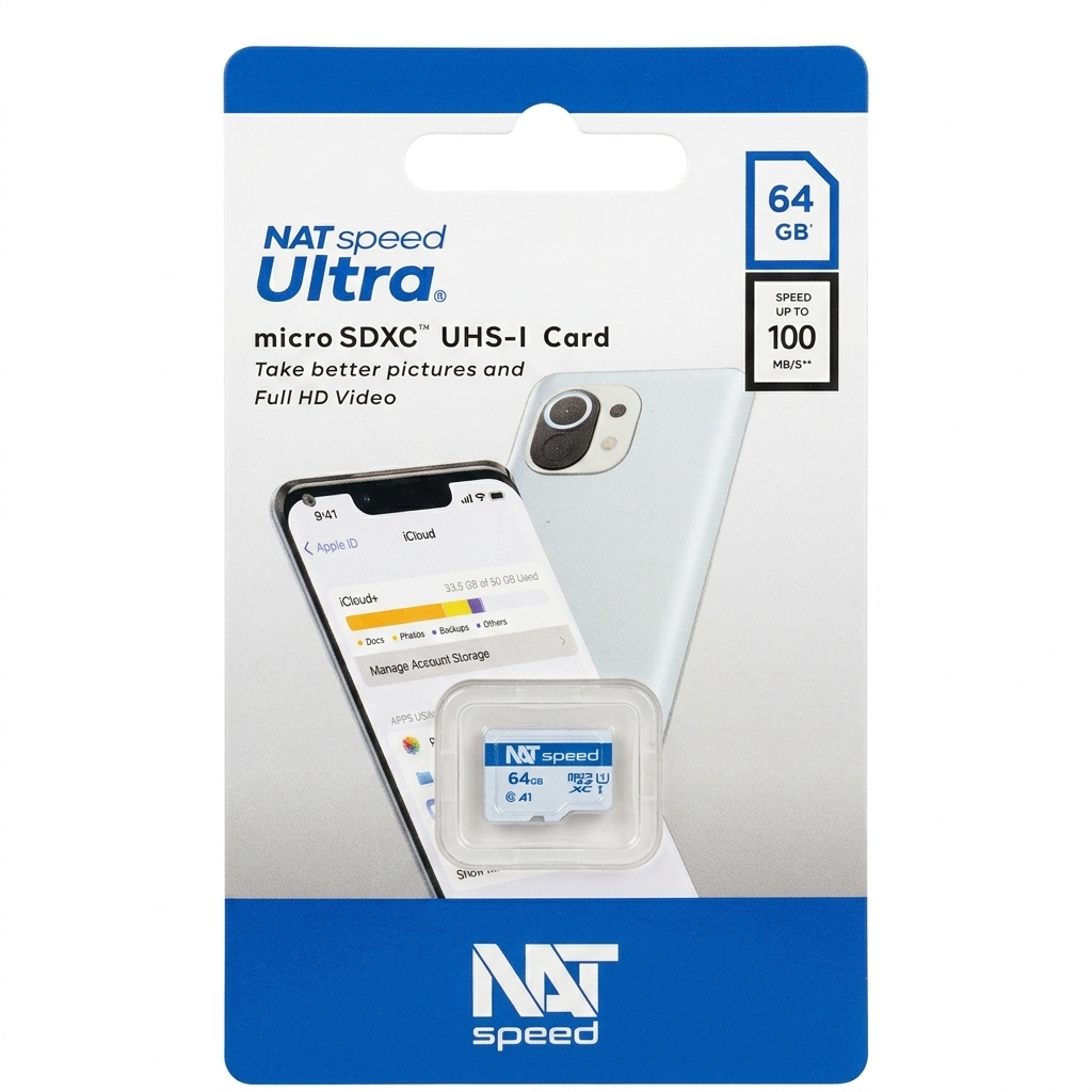 ذاكرة NAT speed Ultra بسرعة 64 جيجابايت