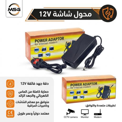 شاحن كهرباء ومحول شاشة 12V